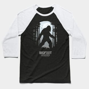 Bigfoot the Legend of Cryptid Baseball T-Shirt